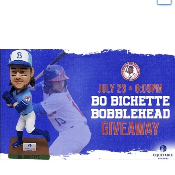 Bo Bichette Buffalo Bisons Bobblehead, 07/23/2022 - Toronto Blue Jays - Picture 5 of 5